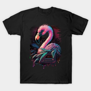 Flamingo Retro 80’s Style Japanese T-Shirt